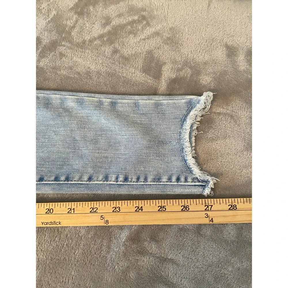 Old Navy Jeans Girls 14 Blue Rockstar High-Rise Skinny Frayed Hem Adjustable NEW